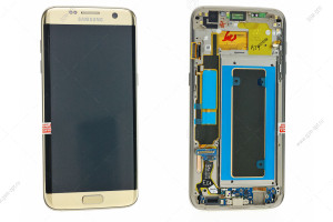 Дисплей для Samsung Galaxy S7 Edge (G935F) в рамке, золото, оригинал