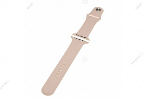 Ремешок силиконовый для Apple Watch 42мм/ 44мм/ 45мм размер M/L, #23 розовый песок