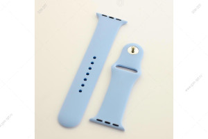 Ремешок силиконовый для Apple Watch 38мм/ 40мм/ 41мм размер S, #19 сиреневый
