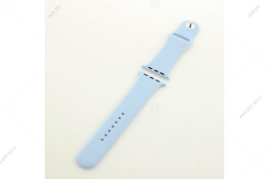 Ремешок силиконовый для Apple Watch 42мм/ 44мм/ 45мм размер M/L, #19 сиреневый