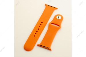 Ремешок силиконовый для Apple Watch 38мм/ 40мм/ 41мм размер S, абрикосовый
