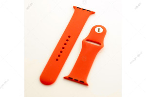 Ремешок силиконовый для Apple Watch 38мм/ 40мм/ 41мм размер S, кирпичный