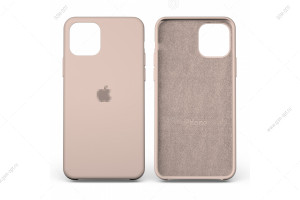 Чехол для iPhone 11 Pro Max, Silicone Case, премиум, розовый песок