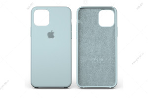 Чехол Silicone Case для iPhone 11 Pro Max синий павлин