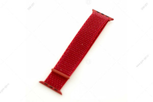 Ремешок нейлоновый для часов Apple Watch 42/ 44мм, красный