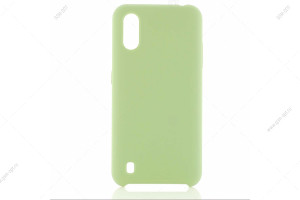 Чехол Silicone Cover для Samsung Galaxy A01, M01 мятно-зеленый