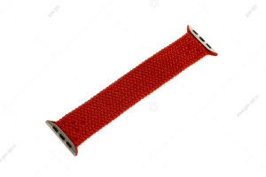 Плетеный монобраслет для Apple Watch 44/ 42мм нейлон, размер XS, 120мм, красный