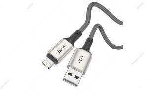 Кабель USB Hoco X66 Howdy, Lightning для Apple 1м, 3А, серый