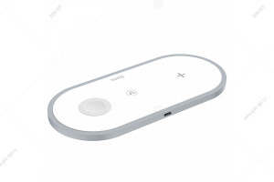 Беспроводная зарядка Hoco CW24, для смартфонов и Apple Watch, AirPods 2, 2A, белый