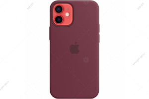 Чехол для iPhone 14 Pro Max Silicone Case MagSafe премиум, сливовый