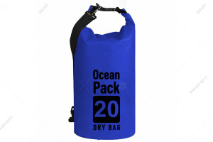 Водонепроницаемая сумка-баул (гермомешок) Ocean Pack 20L #04 темно-синий
