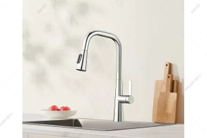 Смеситель для кухни Xiaomi Mijia pull-out Kitchen Faucet S1, с выдвижным изливом