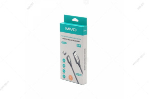 Кабель USB Mivo MX-90L, Lighting, магнитный разъем, черный