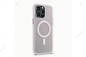 Чехол Hybrid Case для iPhone 13 Pro MagSafe, матовый, белый
