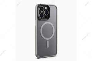 Чехол Hybrid Case для iPhone 14 Pro MagSafe, матовый, серый